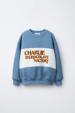 CHARLIE AND THE CHOCOLATE FACTORY ROALD DAHL  PRINTED SWEATSHIRT