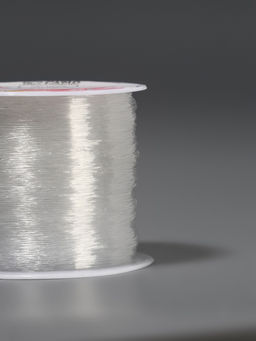 Нить для плетения, эластичная, 1001 м, d=0.4 мм, прозрачная