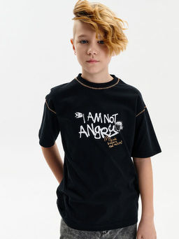 PELICAN, футболка для мальчиков, Черный