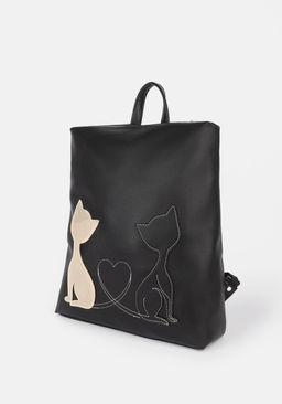 Рюкзак Модель №1307 | кожзам | гладкий | черный | Р929-1 | 33983 - L-craft фото 2