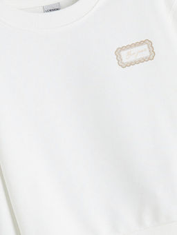 Bisiklet Yaka K?z ?ocuk Sweatshirt