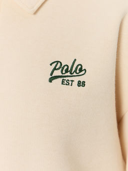 Джемпер женский молочный с застежкой-молнией - Mark formelle фото 6