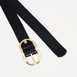 Ремень женский, ширина 3 см, винт, пряжка металл, цвет чёрный - Simaland фото 2