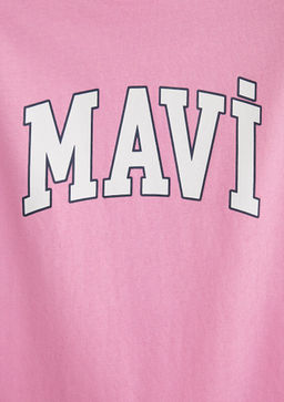 Mavi Logo Bask?l? Pembe Tisort  фото 6