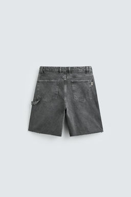 BERMUDA RELAXED FIT BOLSILLO CARPINTERO / Gris oscuro - Zara фото 8