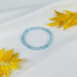 Браслет из голубого Топаза 18 см