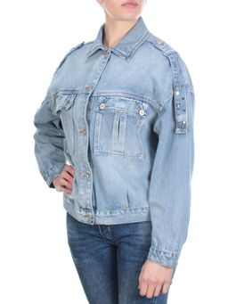 J7735 BLUE Куртка джинсовая женская YI SUO (98% хлопок 2% эластан) - Фабричный китай фото 3