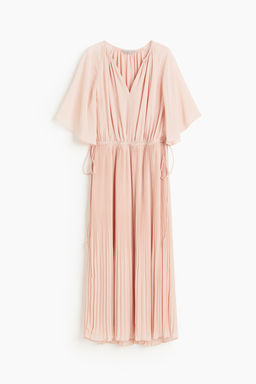 Vestido plisado con tiras decorativas - H&m фото 4