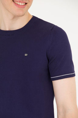 Мужской темно-синий вязаный свитер - U.s. polo assn фото 7