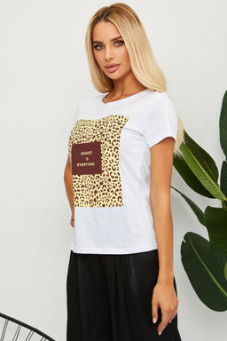 Футболка с леопардовым принтом ЛЕОWSP