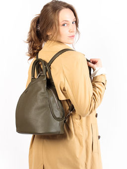 LACCOMA рюкзак Кэрри-Y2005-оливковый эко кожа хлопок