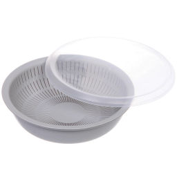 Дуршлаг пластиковый "Фаттория" 24*7,5см двойной с чашей