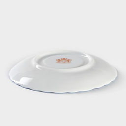 Блюдце Cmielow «Рококо. Гуси», d=12.5 см, фарфор, белое