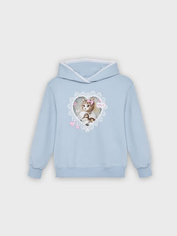 Худи для девочек голубое - Mark formelle фото 6