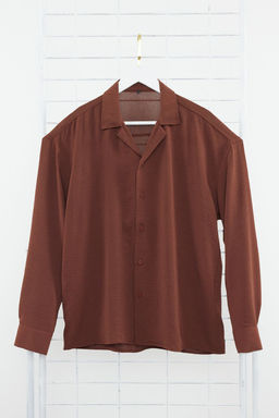 TRENDYOL MAN Beyaz Oversize Fit Apas Yaka Yazl?k Keten Gorunumlu Gomlek TMNSS23GO00053 - Trendyolmilla фото 41