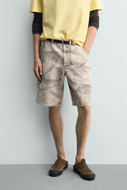 BERMUDA BAGGY FIT ESTAMPADO ?RBOLES / Estampado