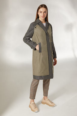 Плащ женский мод.221S, цвет оливка светлая