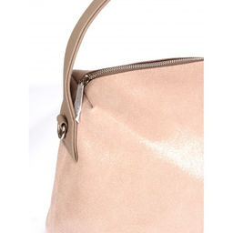 Сумка женская натуральная кожа ADEL-324/2в (отделка ИСК/КОЖА), 1 отд, плечевой ремень, бежевый 263336 - Adelia фото 4