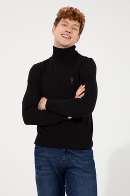 U. S. Polo Assn Мужской черный базовый свитер