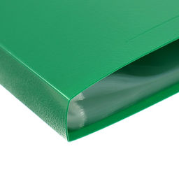 Папка с 60 вкладышами А4, 500 мкм, Calligrata, текстура «песок», зелёная