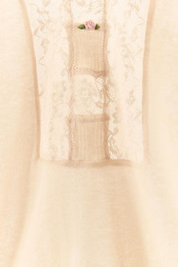 FLORAL LACE KNIT TOP - Zara фото 5