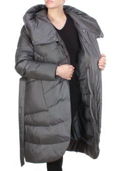 2237 DARK GRAY Пальто женское зимнее AKIDSEFRS (200 гр. холлофайбера) - Fashion фото 6