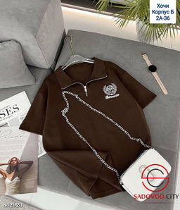 Футболка женская на полузамке