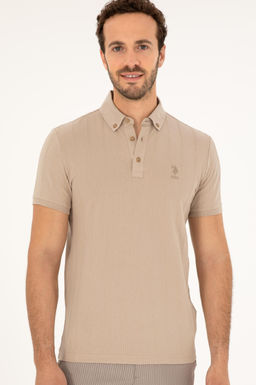 U. S. Polo Assn / Мужская футболка светло-хаки - U.s. polo assn фото 3