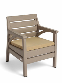 Набор садовой мебели «Евпатория»: 2 кресла, стол, трёхместный диван, бежевый