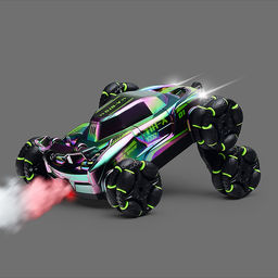 Машина "Неоновый движ" р/у, 27 MHz, в коробке