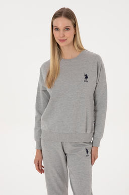 Kad_n Gri Melanj Pijama Tak_m_ - U.s. polo assn фото 3