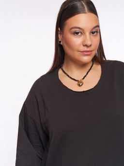 Платье со швами наружу PP56506BLK01 - Артесса фото 4