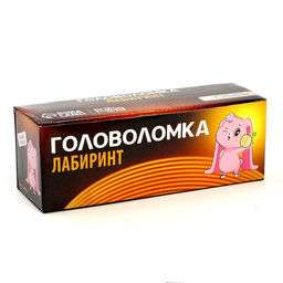 Цена за 12 шт. Головоломка лабиринт с шариком «Думай головой», МИКС