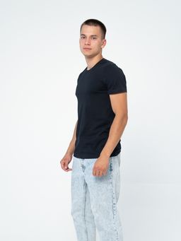 Футболка хлопок 100%,темно-синяя - Binita фото 7