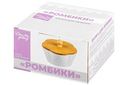 Банка д/печенья 14,8*14,8*11,5 см 760 мл Ромбики с деревянной крышкой - Elan gallery фото 7