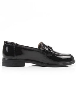 03-DEB33-2 BLACK Лоферы женские (натуральная кожа)