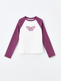 Bisiklet Yaka K?z ?ocuk Ti??rt