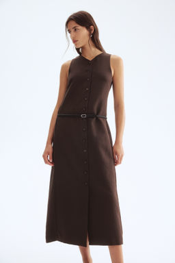 Vestido con botones y cintur?n - H&m фото 6