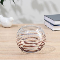 Ваза для цветов «Круиз какао», 800 мл, h=11 см, d=8 см, стекло