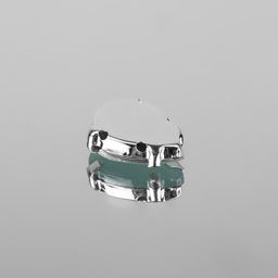 Стразы пришивные «Капля», в цапах, 10×14 мм, 20 шт., белые