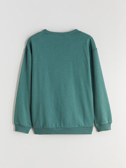 Bisiklet Yaka Erkek ?ocuk Sweatshirt