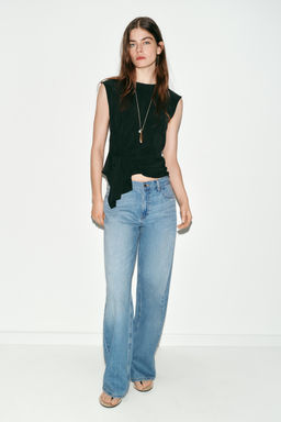TOP SISA FRUNCES / Negro