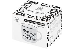 Кружка 400 мл 12*9,5*8,5 см "Mama needs coffee"