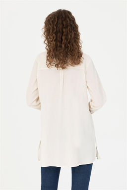 U. S. Polo Assn Женская рубашка с длинным рукавом цвета экрю - U.s. polo assn фото 5