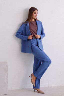 11834 Брюки со стрелками голубые - Martichelli фото 10