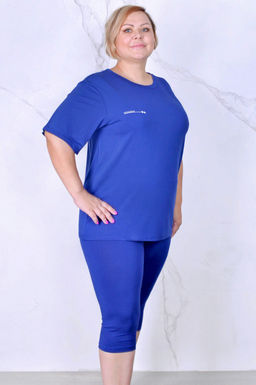 Арт. 5624 Костюм с бриджами 50-58 (5 шт) Цвет:верх- ультрамарин, низ- ультрамарин