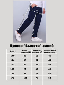 Брюки "Высота" синий