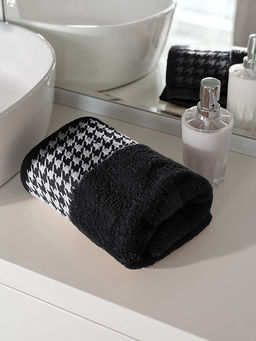 Полотенце для лица 50x90 черный махровая ткань