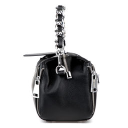 M5659-2P black, Жженская кожаная сумка, Barcelo Biagi