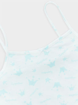 Комплект для девочек (майка, трусы) белый с коронами - Mark formelle фото 3